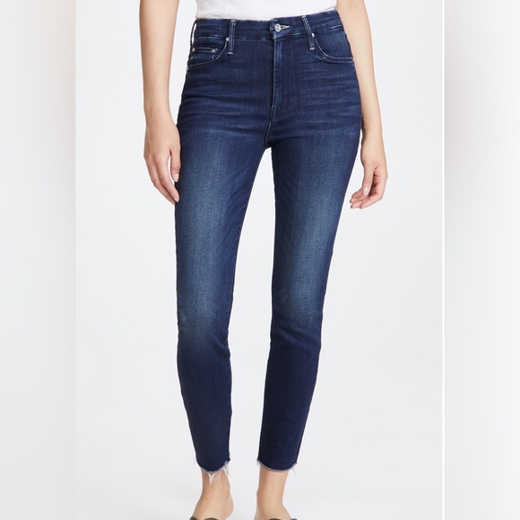 MOTHER - High Waisted Looker Denim Frayed skinny jeans | 25 - Picture 1 of 9